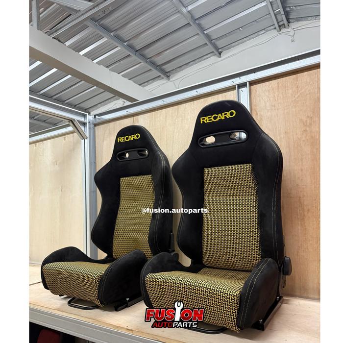 RECARO SR4 Racing Seat Import Suede + Fabric RECARO SR 4 Tomcat Jok Racing Mobil - Tomcat Kuning