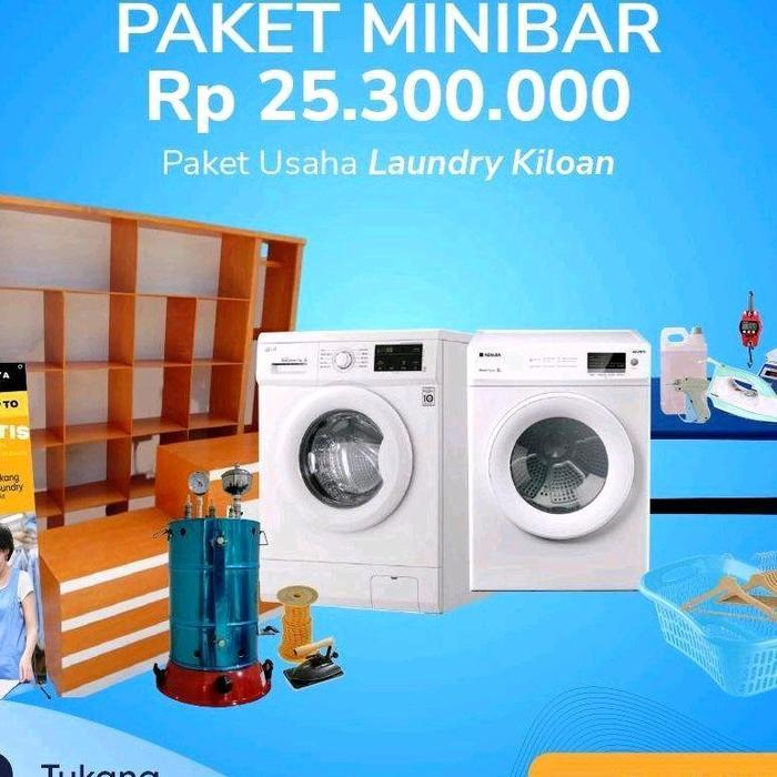 TERMURAH Paket Usaha Laundry Paket MINIBAR Pemula 25 Jutaan