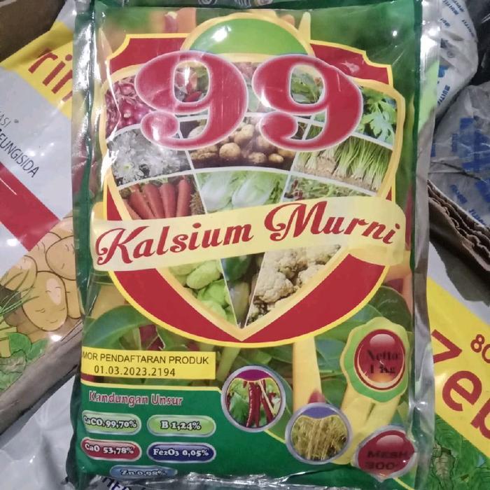 Moms_Syafa 99 Kalsium Murni 1 Kg - Suplemen Kalsium Untuk Tanaman - Kandungan Zn 0.05% & Fe2O3 0.05%