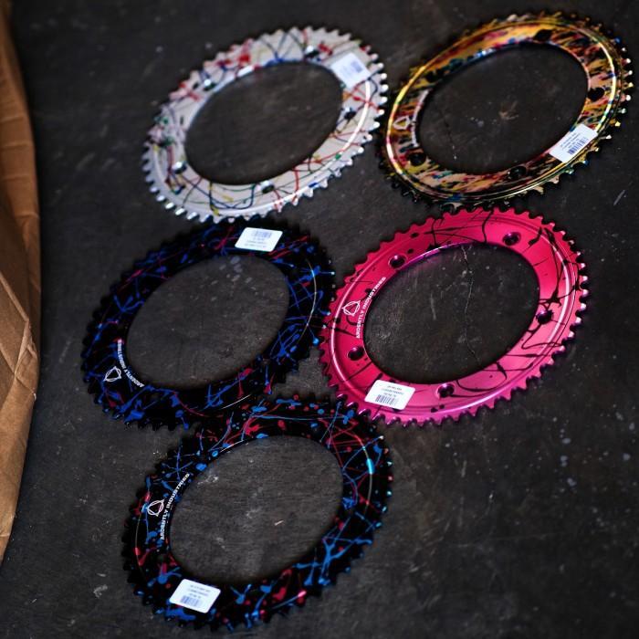Chainring Ardently BCD 144 Full Colour dan Black