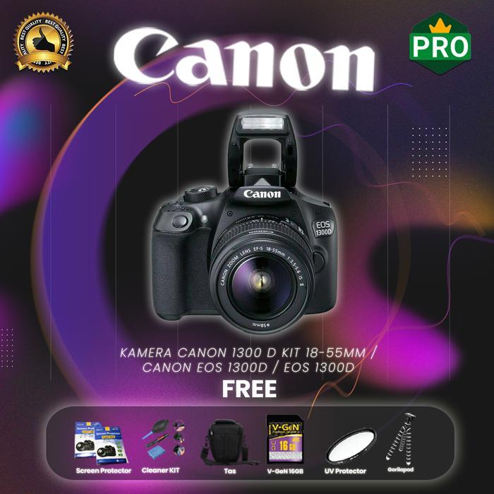 Kamera Canon 1300 D Kit 18-55Mm Canon Eos 1300D Eos 1300D Terbaru 
