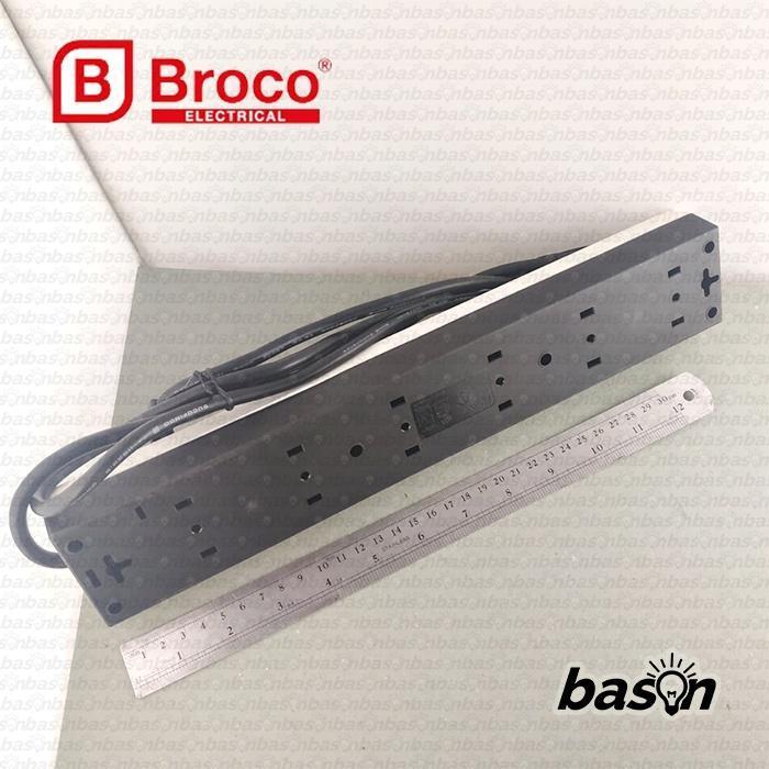 CAHYAELEKTRIK" BROCO 15360 KP - STOP KONTAK 6 LUBANG 16A+ KABEL 1.5 METER + ARDE + CP - 15360KP