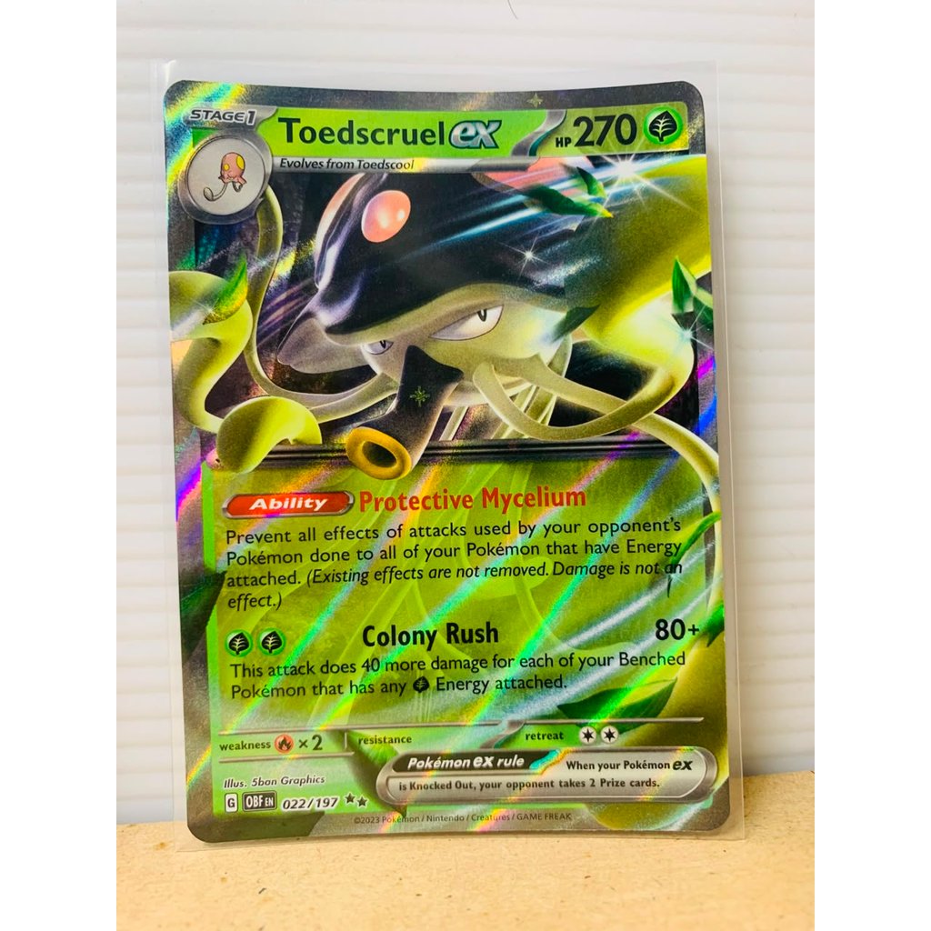 Toedscruel ex #22 Pokemon Obsidian Flames