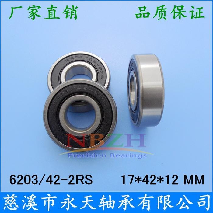 BALL BEARING 6203/42/17-RZ KINSIN MOBIL AKI YSA 021 24V SKUTER LISTRIK