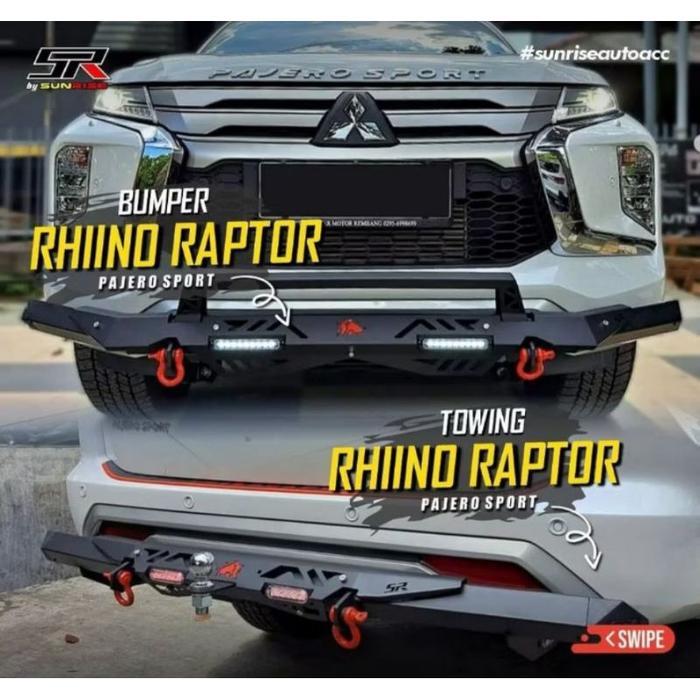 Bumper Mobil Rhiino Raptor Bamper Depan Belakang Tanduk Towingbar Staterpack Mobil All Rush Avanza