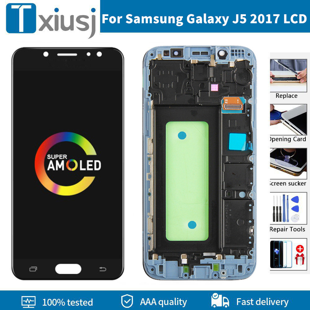 Super AMOLED For Samsung Galaxy J5 2017 TFT LCD Display For Galaxy J5 Pro TFT LCD SM-J530F J530M Tou