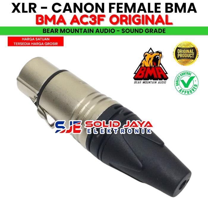 Terlaris Jack Bma Jack Canon Female Bma Ac3F Xlr Asli Konektor Connector Xlr 3P 3 Pin Ac 3F Ac3 F