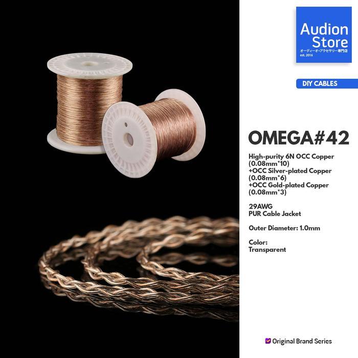 Original Omega Cable No. 42 6N Occ Copper + Silver+Gold-Plated Copper 29Awg Pur