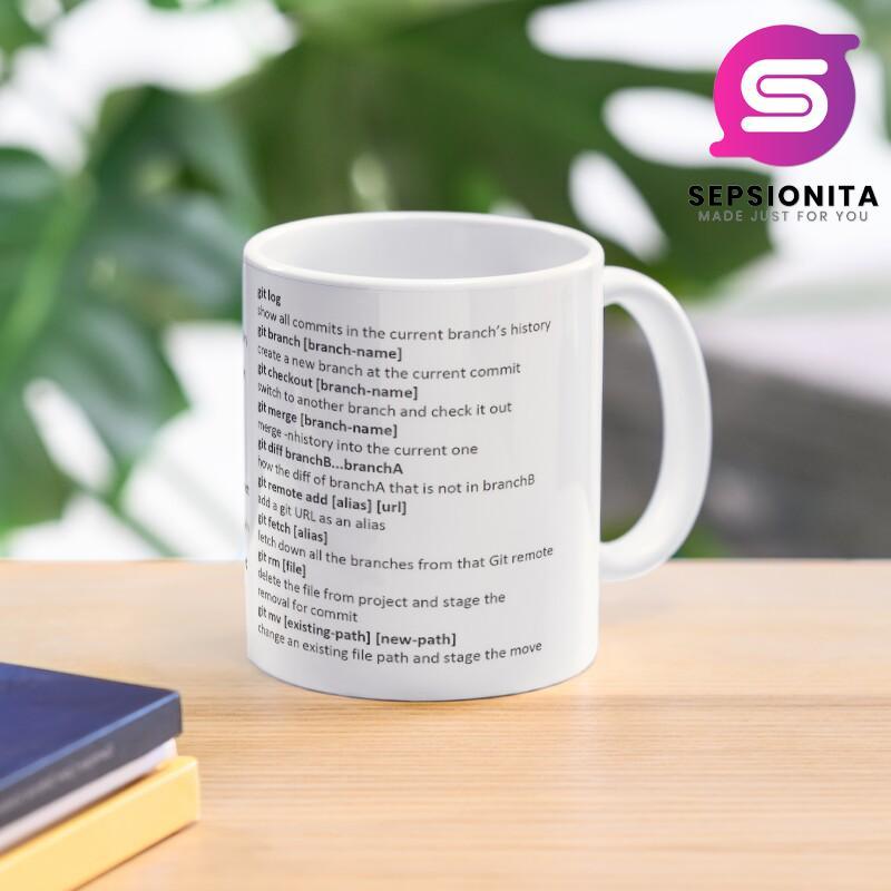 Mug Cangkir The git cheat sheet 1673