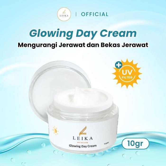 Leika Skincare 2 in 1 Glowing Day Cream & Toner Leika Skin Care Resmi BPOM Halal MUI