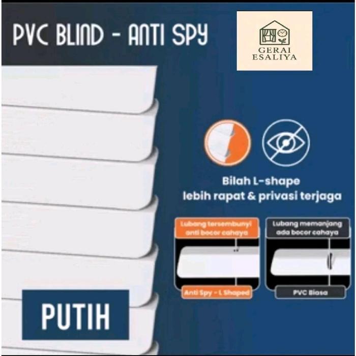 Tirai Jendela Gorden Jendela PVC Venetian Blind Kerei Jendela Tirai Gulung 40x180 60x180 Tirai