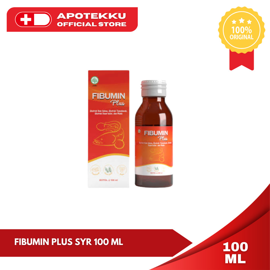 Fibumin Plus Sirup 100ml - Ekstrak Ikan Gabus & Vitamin