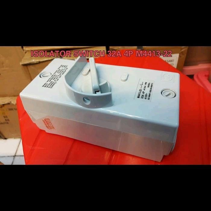 Saklar Isolator Switch 4P 32A MK M4413-22 / 4 P POLE 32 A AMPERE