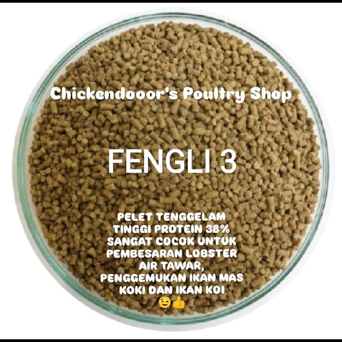 Fengli 3M Feng Li 3 M 25 Kg Pakan Tenggelam Sinking Feed Pelet Ikan Koki 25Kg Pelet Tenggelam Tinggi
