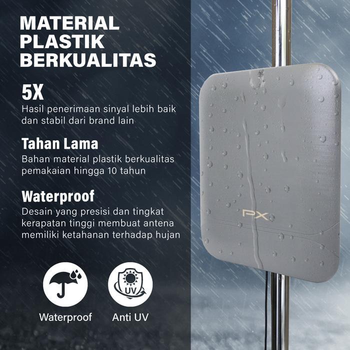Special Antena Tv Digital Indoor Outdoor Dvt2 Antenna Booster 8K Px Da-6120 [Kode 1Kode 2Kode 3Kode