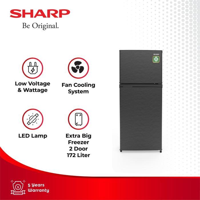 SHARP KULKAS 2 PINTU SHARP SJ-195MN-HS 172 LITER SJ195MNHS