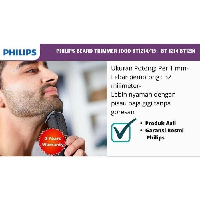 Philips Pencukur Jenggot - Hitam - Bt1214/15 Bt1214 Bt 1214