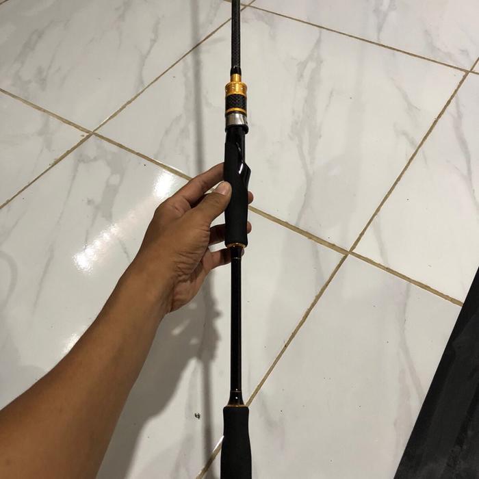Joran Gamaru GT UL 662 dengan Ring Fuji SIC Anti Karat Bahan Carbon Solid untuk Memancing