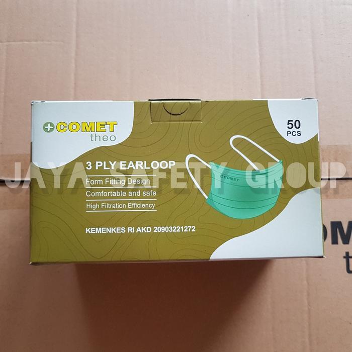 Masker 3 Ply Comet Earloop (50Pcs/Box)