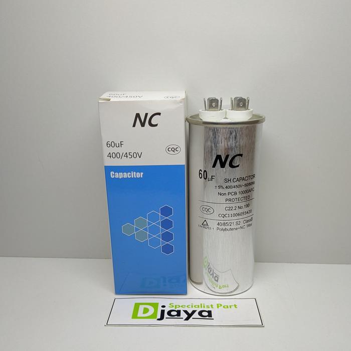 KAPASITOR AC 60UF CAPASITOR AC 60 UF MERK NC