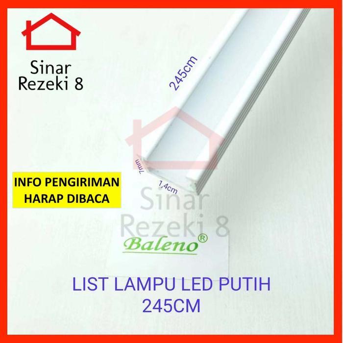 List Lampu Led Putih / List Rel Rumah Lampu Acrylic Strip Cover