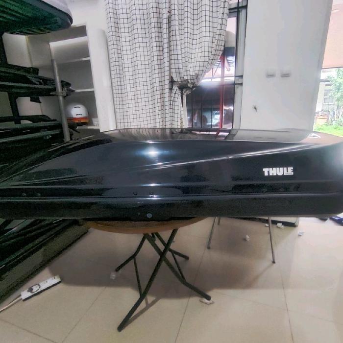 Roof Box Royal Black 600 liter model Thule Touring second bekas sewa