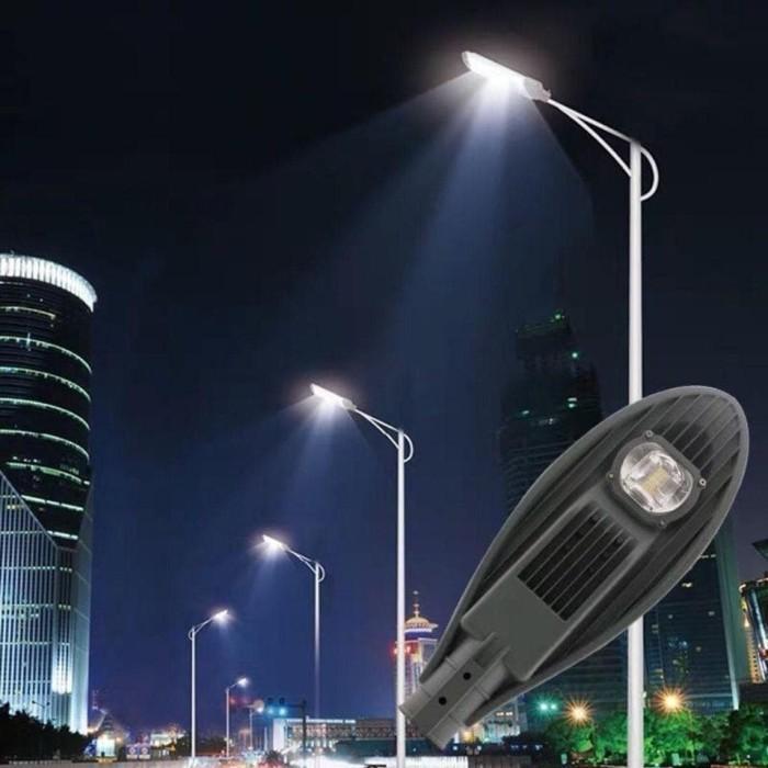 Diskon Lampu Jalan Cobra/ Pju Led/ Kap Jalan Proyek 50W - White 6500K Original