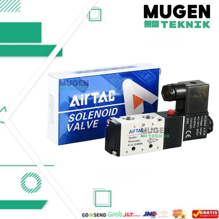 Acomemart - 4M210-08 Ac 220 / Solenoid Valve Airtac 4M210-08 Selenoid Namur Type 4M210 08 - Ac 220