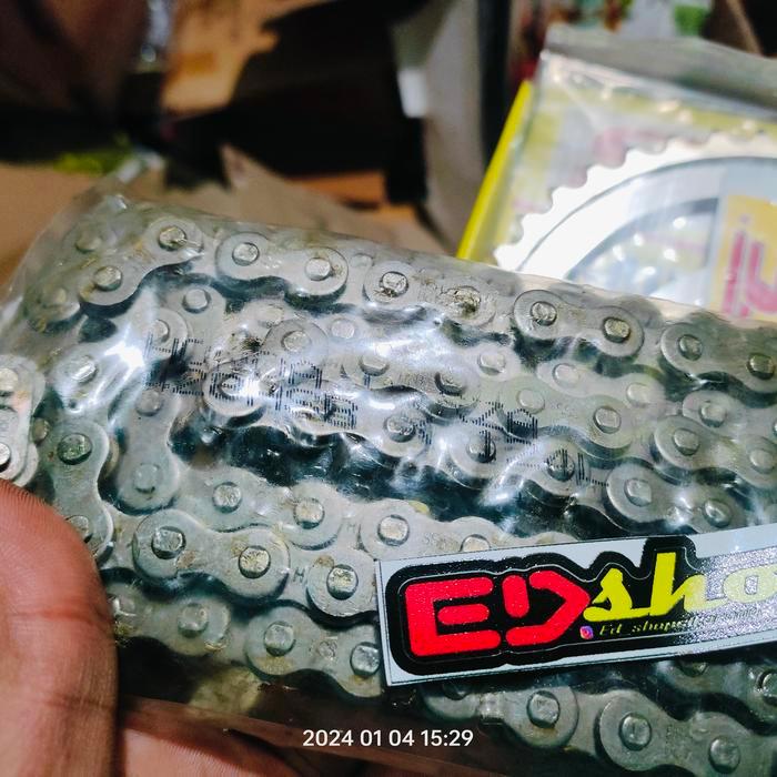 Gear Set 428H Verza 14 41 Gir Sss Chainkit Rantai Hitam Tebel Megapro