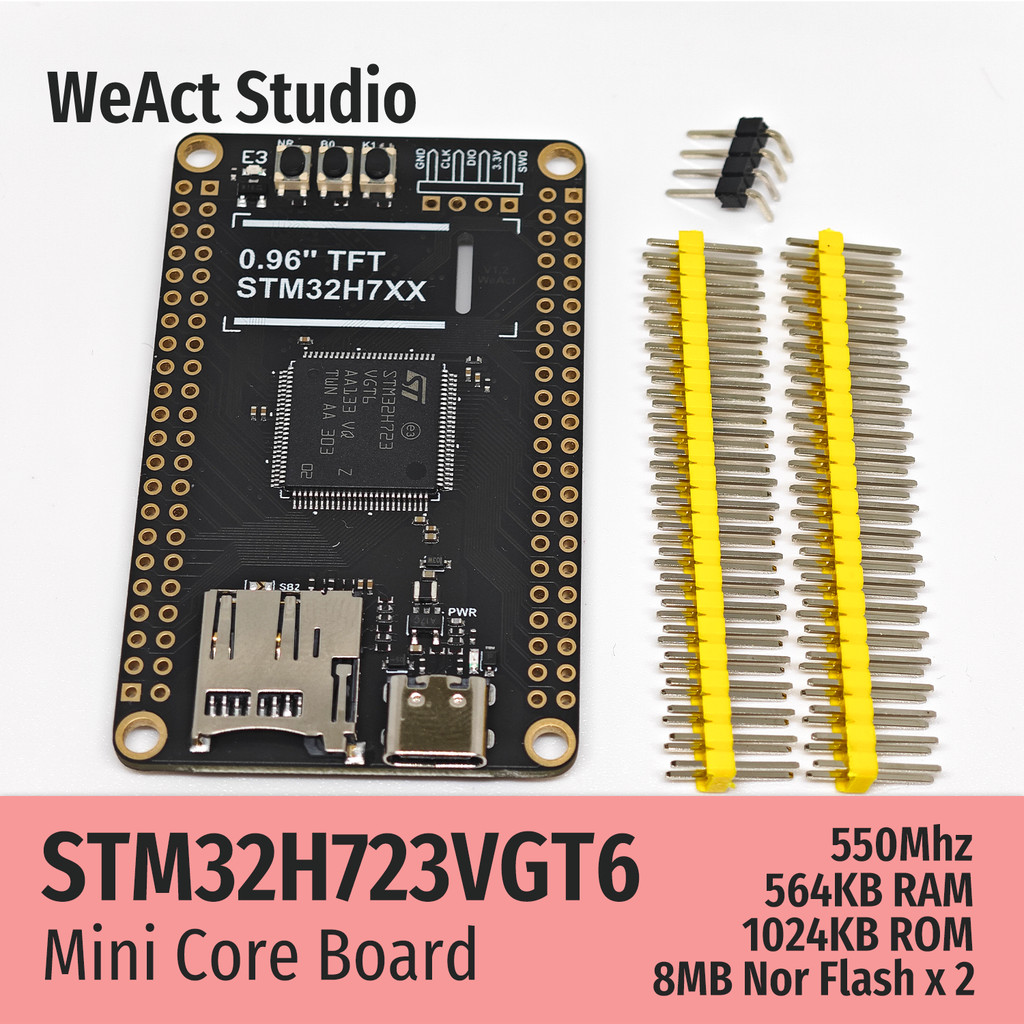 WeAt STM32H723VGT6 STM32H723 STM32H7 STM32 ore Board Demo Board
