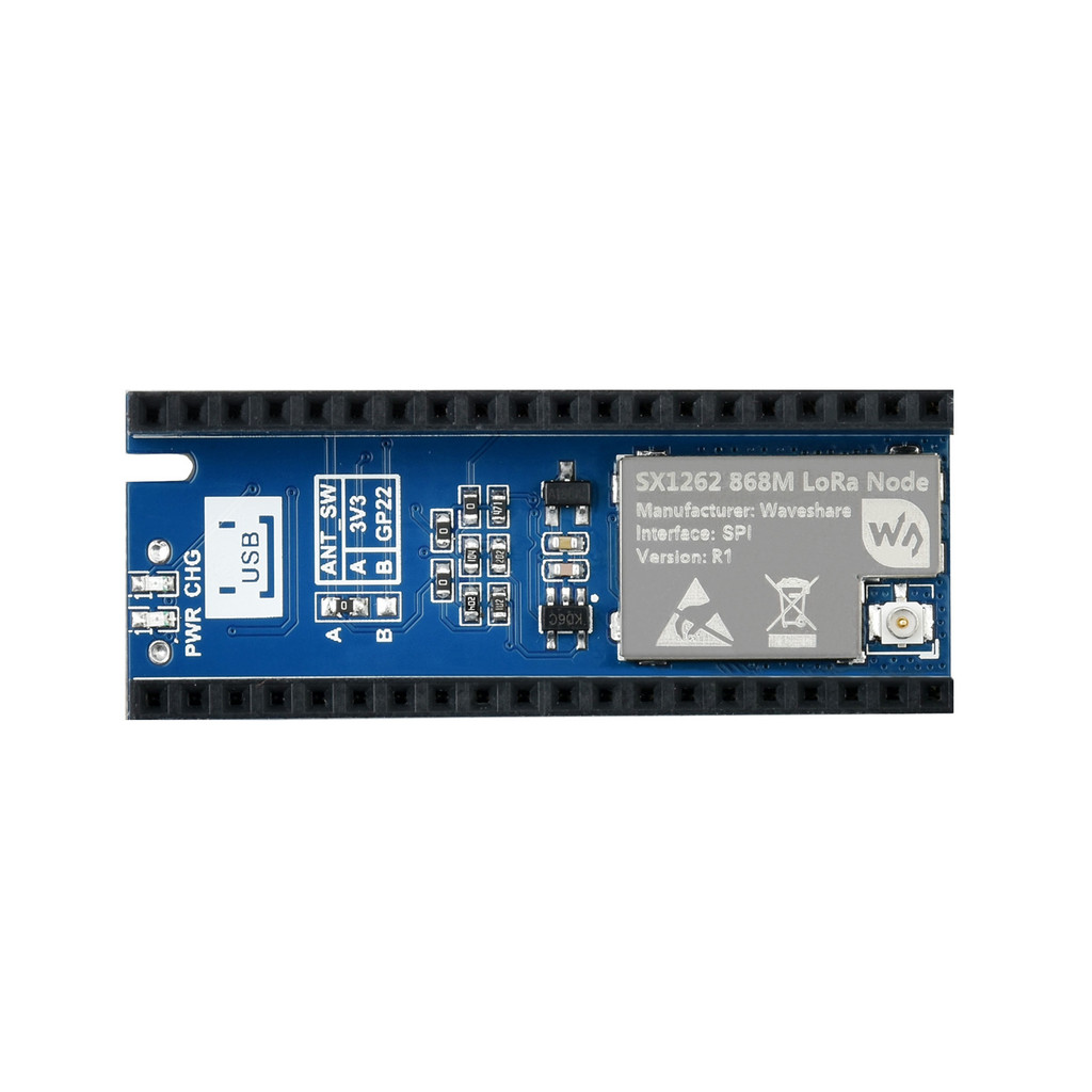 868MHz 915MHz SPI LoRa IoT Projet HAT for RPI Raspberry Pi PIO 2 W With Battery Starter Kit RP2040