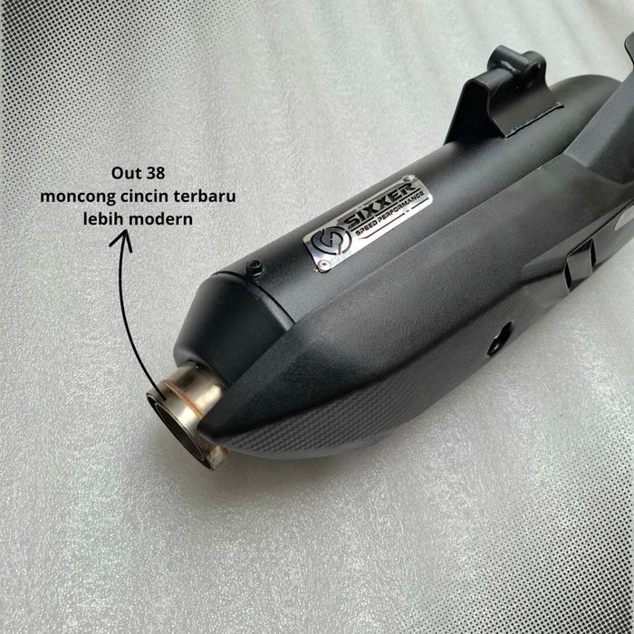 Knalpot Aerox Old 125/New 155 Standar Racing Bass Adem Inlet 28 Saringan Full Original Sixxer