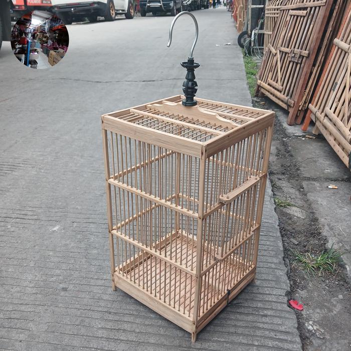 Promo Sangkar Burcil Pleci Colybri Full Bambu Termurah