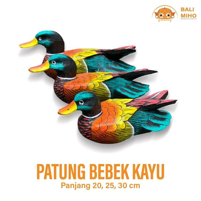 *****] Patung Bebek Kayu Kecil - Patung Bebek Kecil - Patung Bebek Mini - Hiasan Bebek - Dekorasi