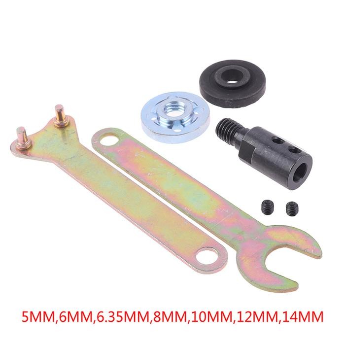 Adaptor Dinamo Mesin Pompa Jadi Gerinda Set Konektor Sambungan As Dinamo 775 Mandrel 5 6 8 10 12 14