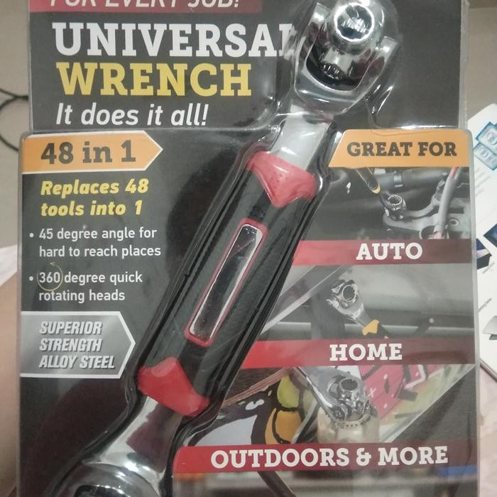 BERKUALITAS kunci ring pas Tiger wrench universal 48 in 1 wrench 48in1 Ori