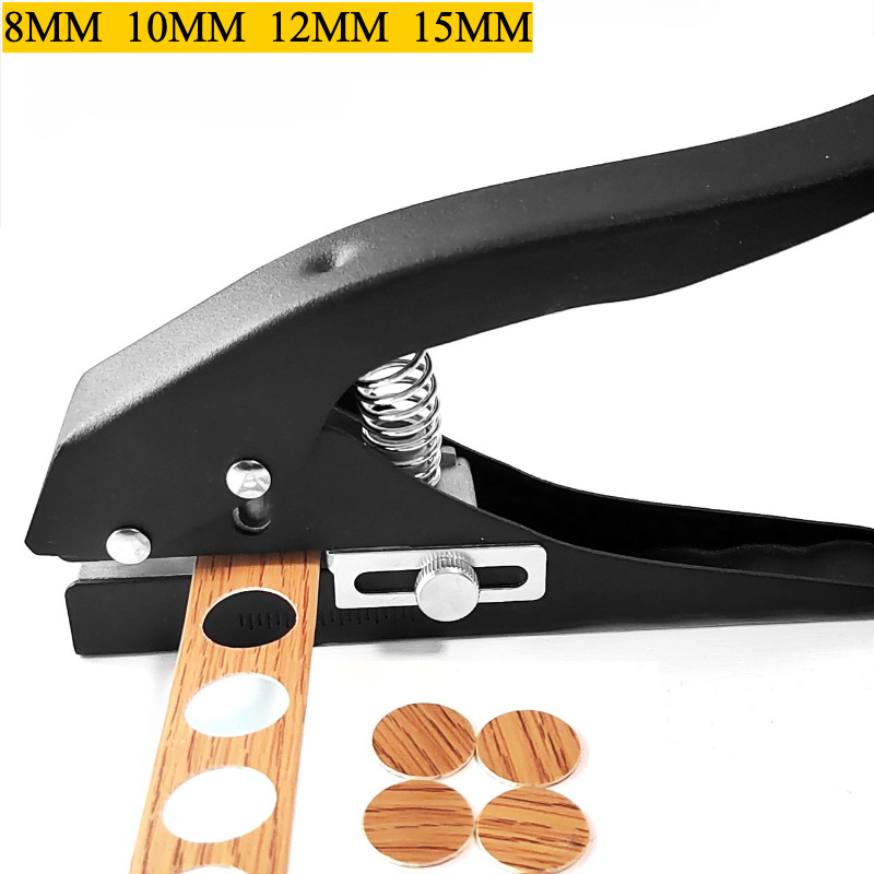 SALE Circle Hole Punch 8/10/12/15 MM  Paper Punch Hand-Held Round Single Hole Punch For ID Cards PVC