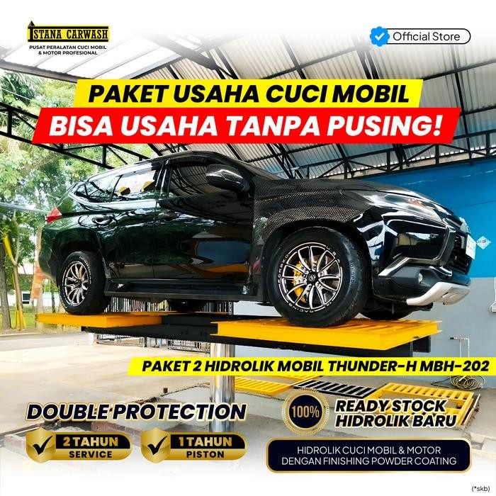 Paket Alat Usaha Cuci Mobil 2 Hidrolik Type Thunder H
