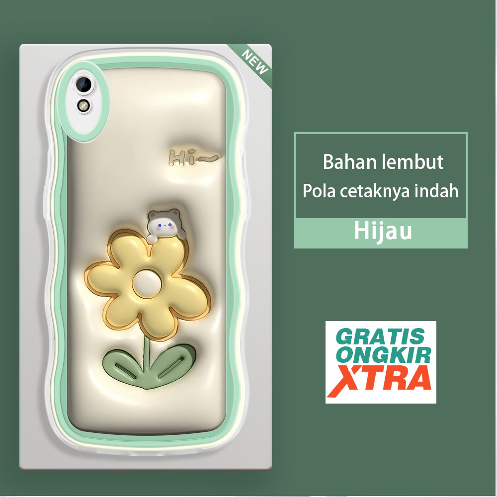 jinsouwe Redmi 6 6A 7 8 8A Pro 9 9A 9I 9AT 9C 10A 10C 10 5G 13 13C POCO C65 terbaru casing HP  Pola 