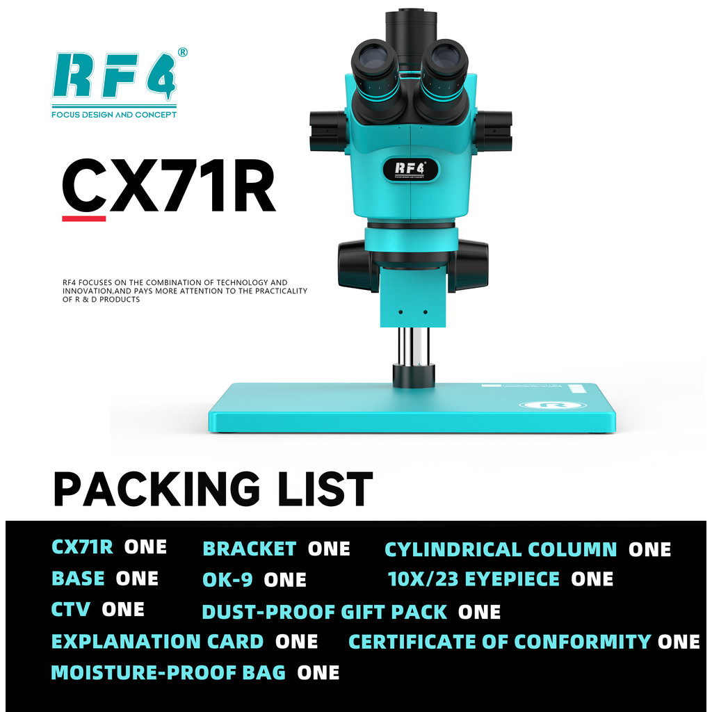 RF4-CX71R-4KC1PRO Unique 30 Tilt Angle,Protecting The Cervical Spine,High Definition Optical Zoom