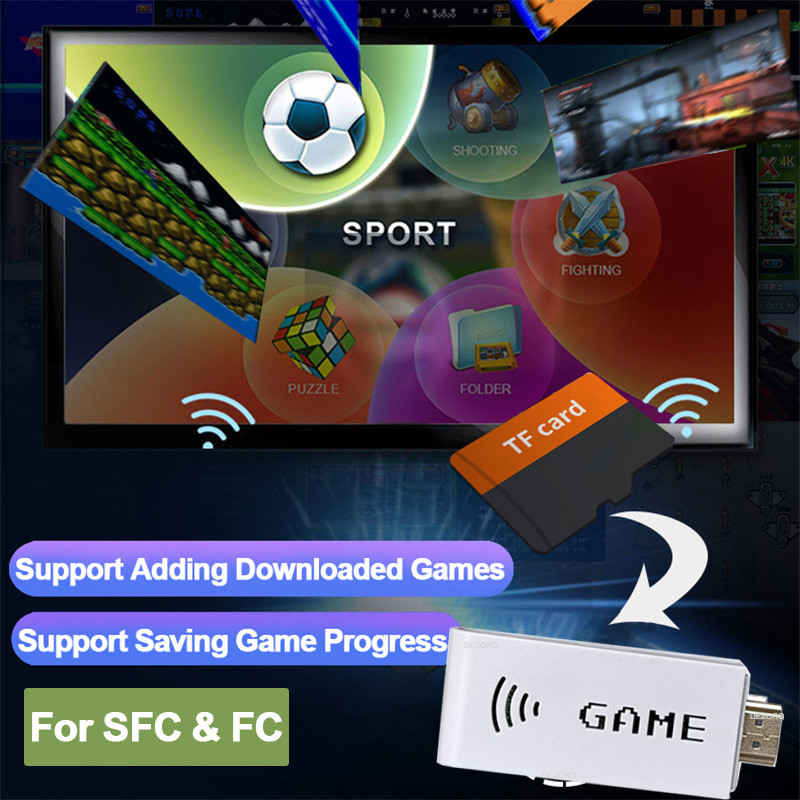 Game Stick SF900 Retro Game Console Built In 2900 Classic Games HD Output Videojueogs Wireless Gamep