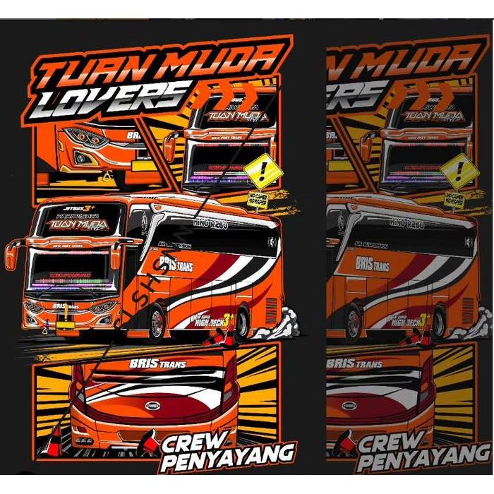 Stiker Bus Mania Bus Artis Basuri Tuan Muda Lovers Laser Sticker