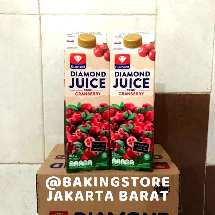 DIAMOND JUICE CRANBERRY UNSWEET 946 ML - Jus Cranberry