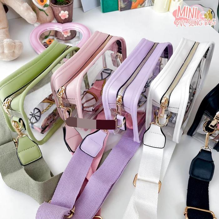 MINI PVC CONCERT SLING BAG TAS KONSER BENING