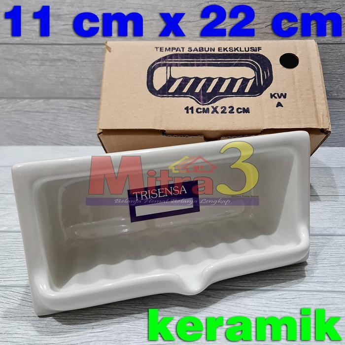 }}}}}}] Tempat Sabun Dinding Kamar Mandi TRISENSA Keramik Tanam Tembok