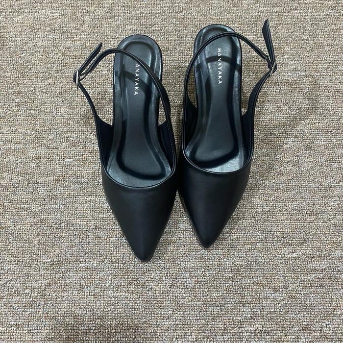 Hanayaka Mules Wanita Amber Hak Lancip 5Cm Pointed Toe