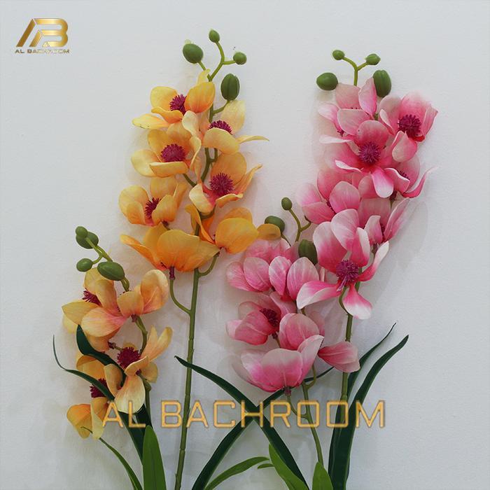 BUNGA ANGGREK DENDROBIUM FR ARTIFICIAL B8408 DEKORASI HIAS RUMAH RUANGAN KANTOR STUDIO Plastik Pot