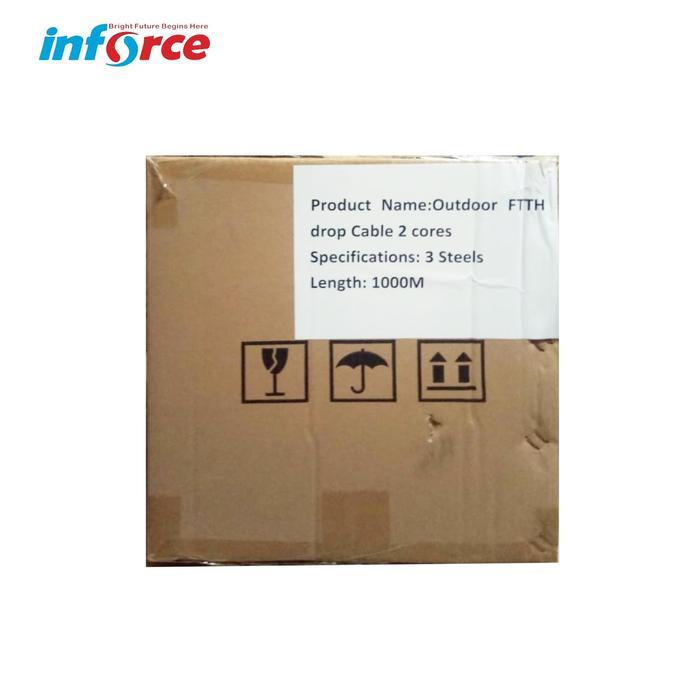 ns2x- Kabel Ftth Fiber Optic Cable 2 Core 3 Seling 1 Km 1000 M Optik Fo