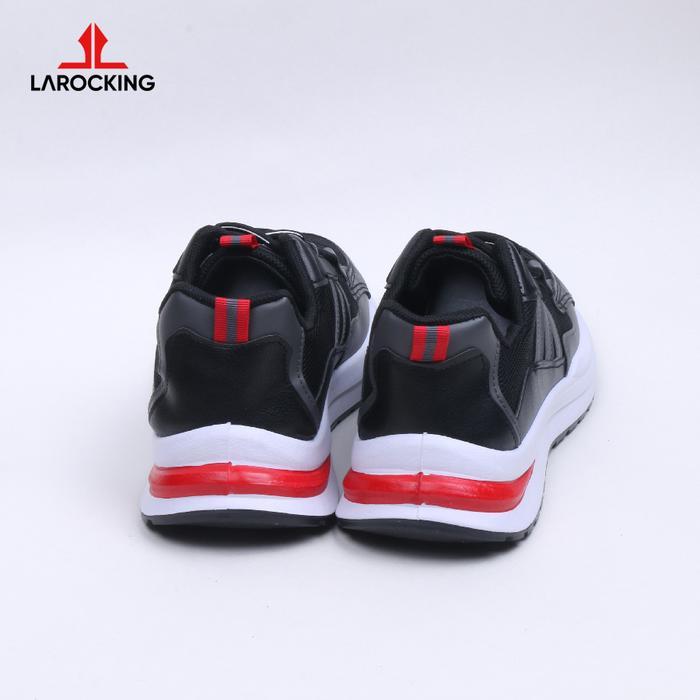 Larocking - Nova Hitam Abu Sepatu Sneakers Casual Gym