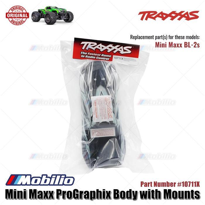 Traxxas Part #10711X Mini Maxx Prographix Body With Mounts Rc Mini Maxx Bl-2S